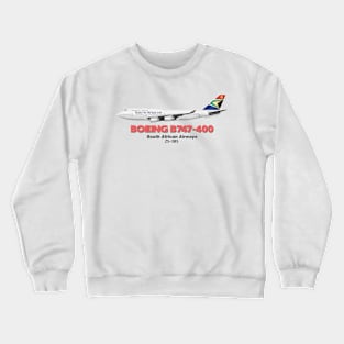 Boeing B747-400 - South African Airways Crewneck Sweatshirt